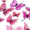 Wrapables 3D Double Wings Butterfly Decorative Wall Decor Stickers, Decals for Bedroom (24 pcs)